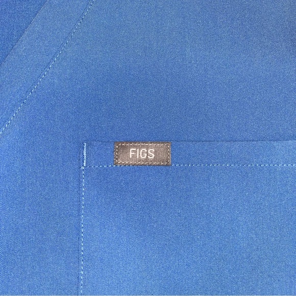 FIGS Tech Catarina One-Pocket Scrub Top Ceil Blue FW1000 Women's Size XL - Picture 11 of 11